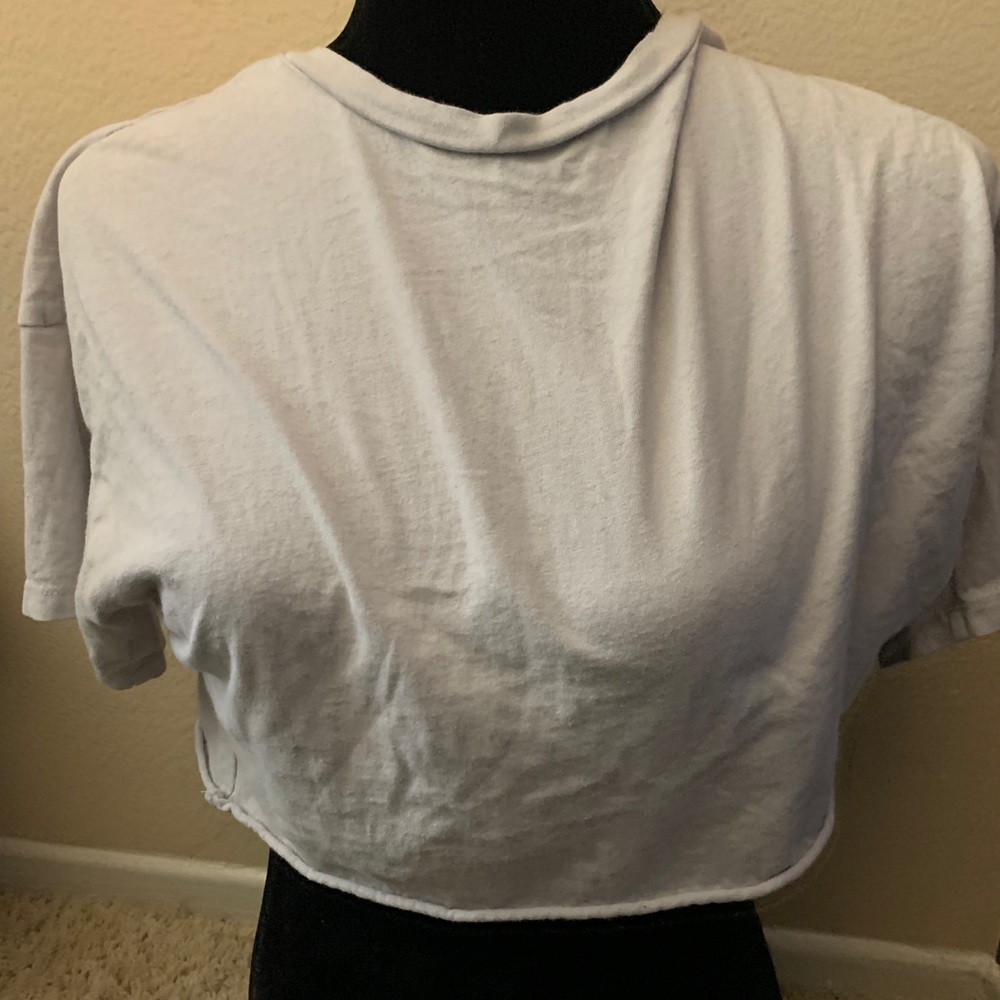 Crop top white t shirt